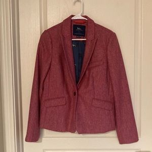 Boden 10US British Tweed Blazer Pink Grey By Abraham Moon